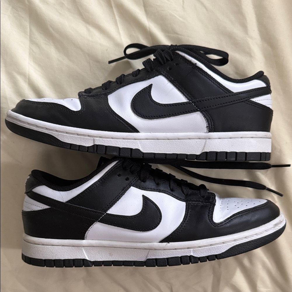 Nike Dunk Low in black and white